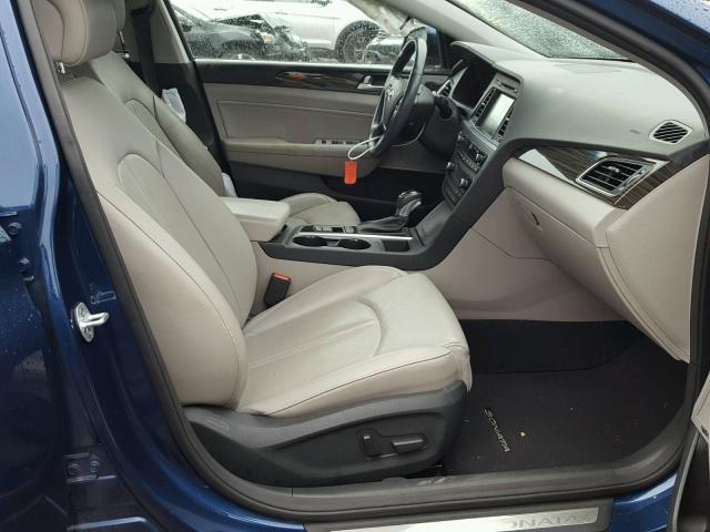 5NPE34AF5FH029058 - 2015 HYUNDAI SONATA SPO BLUE photo 5