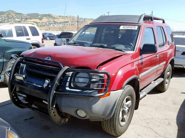 5N1ED28YX2C577664 - 2002 NISSAN XTERRA XE RED photo 2