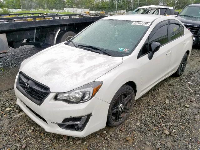 JF1GJAA68GG020332 - 2016 SUBARU IMPREZA WHITE photo 2