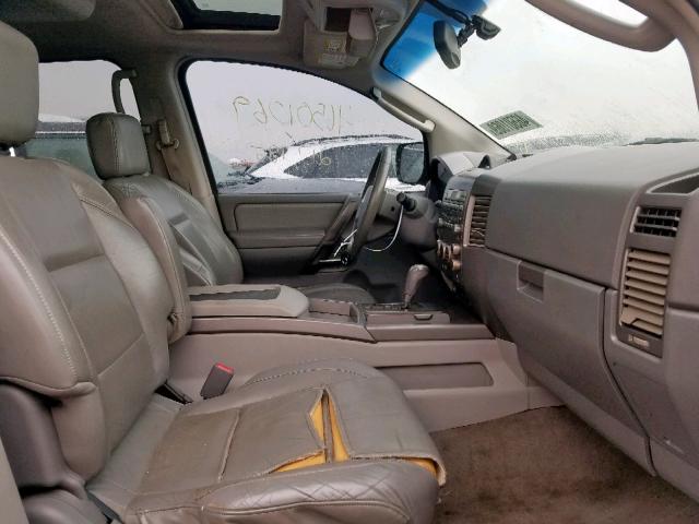 5N1AA08B54N709602 - 2004 NISSAN ARMADA SE SILVER photo 5