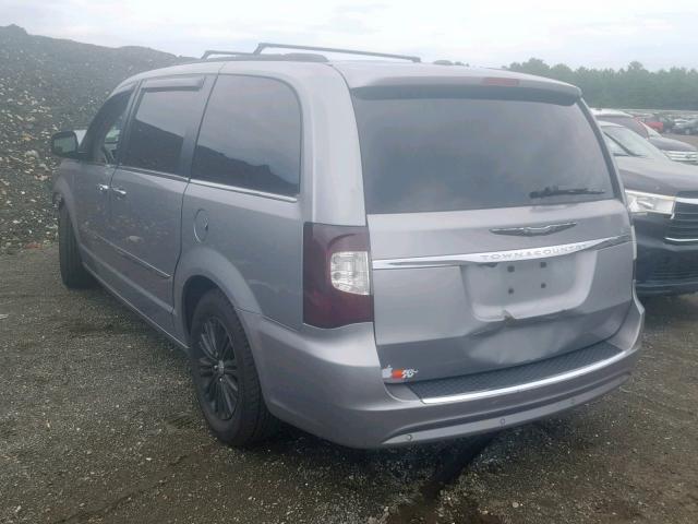 2C4RC1CG7DR819502 - 2013 CHRYSLER TOWN & COU SILVER photo 3