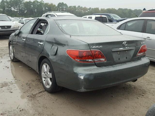 JTHBA30G655131138 - 2005 LEXUS ES330 GREEN photo 3