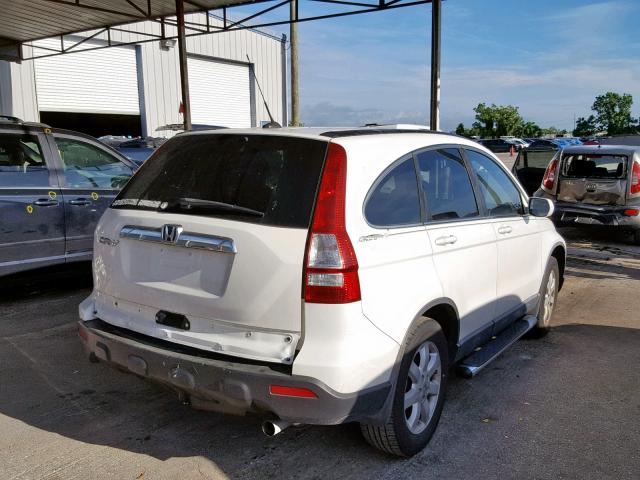 5J6RE38769L003910 - 2009 HONDA CR-V EXL WHITE photo 4