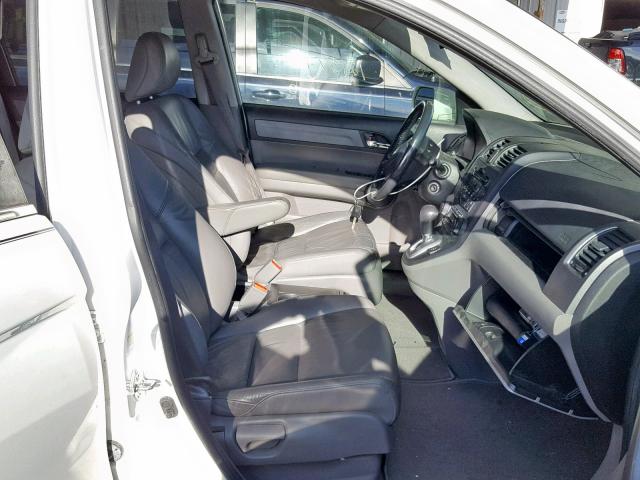 5J6RE38769L003910 - 2009 HONDA CR-V EXL WHITE photo 5