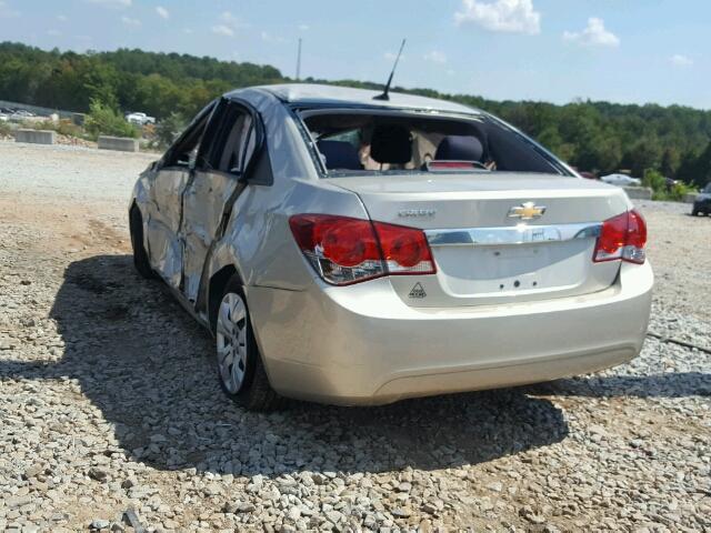 1G1PA5SH2D7224789 - 2013 CHEVROLET CRUZE LS GOLD photo 3