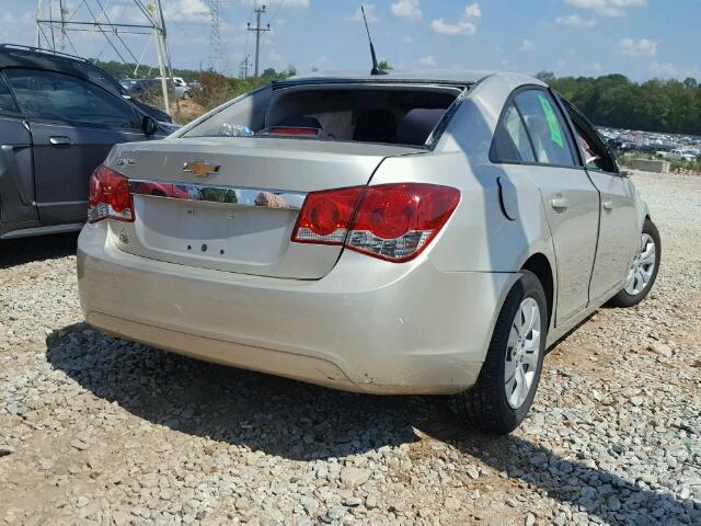 1G1PA5SH2D7224789 - 2013 CHEVROLET CRUZE LS GOLD photo 4