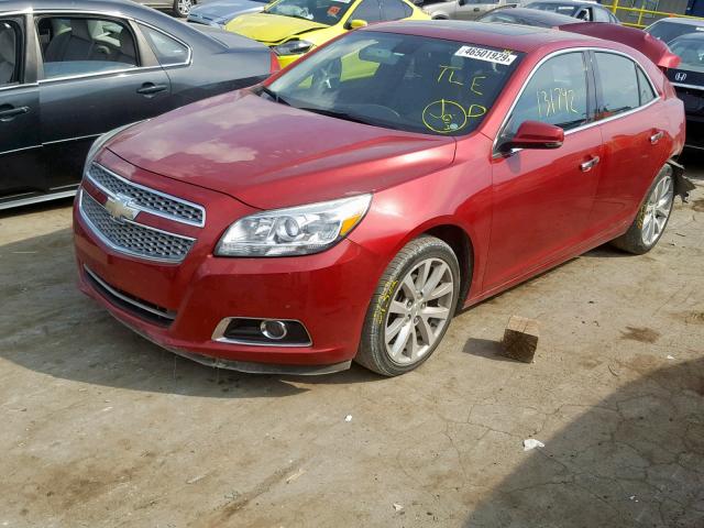 1G11H5SA9DF243592 - 2013 CHEVROLET MALIBU LTZ წითელი ფოტო 2