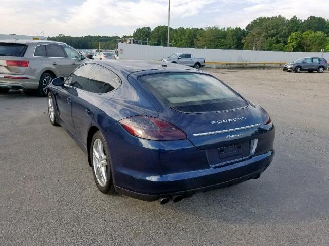 WP0AB2A79AL064866 - 2010 PORSCHE PANAMERA S BLUE photo 3