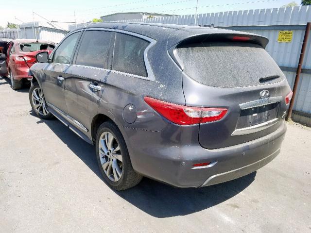 5N1AL0MN2DC331499 - 2013 INFINITI JX35 GRAY photo 3