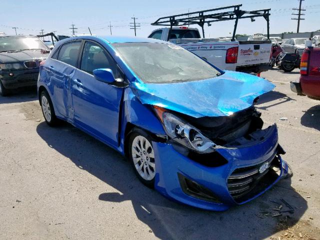 KMHD35LH0HU351501 - 2017 HYUNDAI ELANTRA GT BLUE photo 1