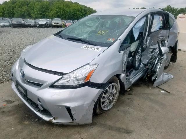 JTDZN3EU4D3230005 - 2013 TOYOTA PRIUS V SILVER photo 2