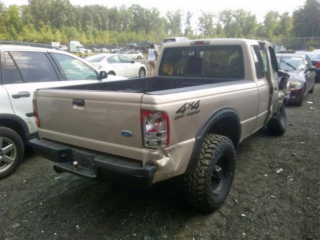 1FTCR15X6VPA73550 - 1997 FORD RANGER SUP TAN photo 4