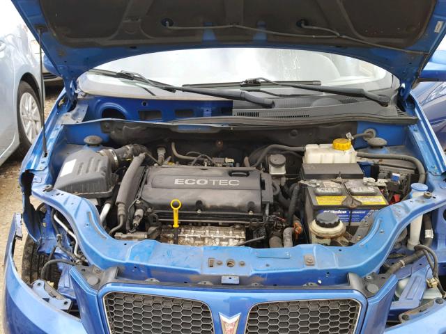 KL2TD66E69B662273 - 2009 PONTIAC G3 BLUE photo 7