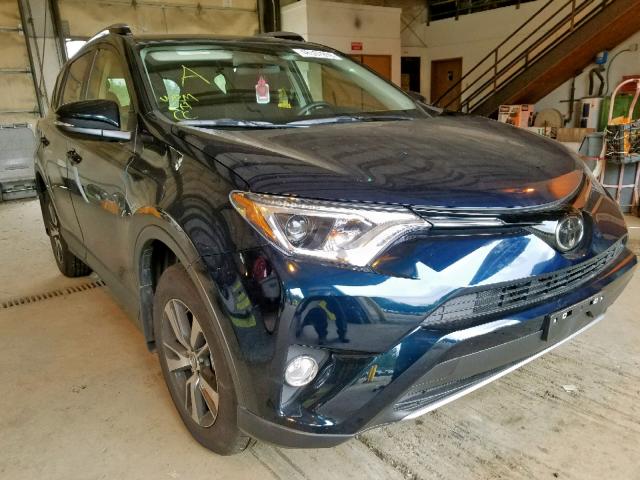 JTMRFREV8JJ748358 - 2018 TOYOTA RAV4 ADVEN BLUE photo 1