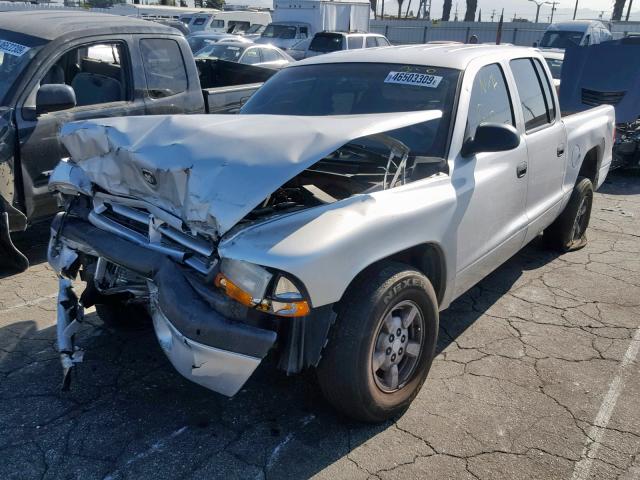 1B7HL2AX41S284174 - 2001 DODGE DAKOTA QUA SILVER photo 2