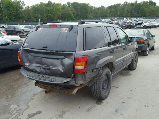 1J4GW48S44C389346 - 2004 JEEP GRAND CHER GRAY photo 4