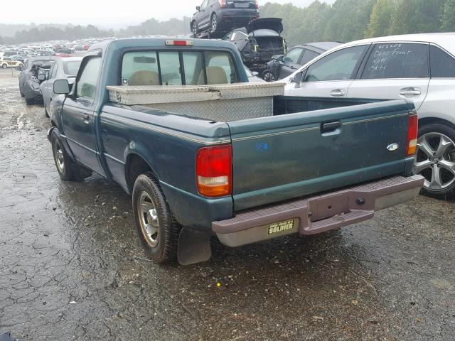 1FTCR10U0VTA47840 - 1997 FORD RANGER GREEN photo 3