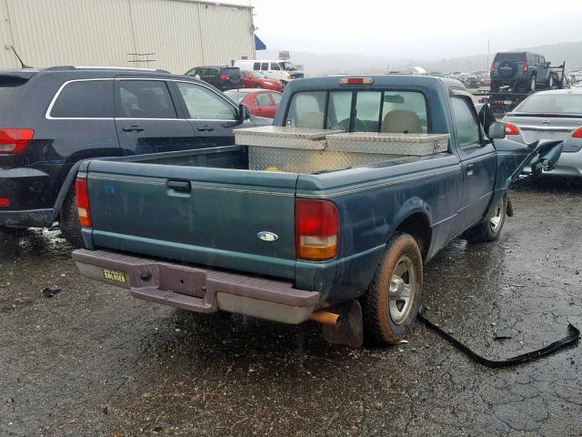 1FTCR10U0VTA47840 - 1997 FORD RANGER GREEN photo 4