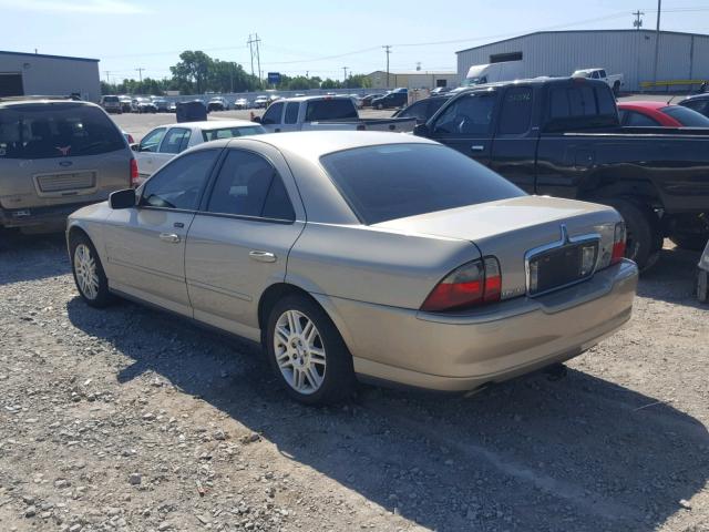 1LNHM87A95Y644931 - 2005 LINCOLN LS GOLD photo 3