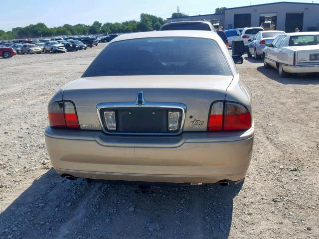 1LNHM87A95Y644931 - 2005 LINCOLN LS GOLD photo 9