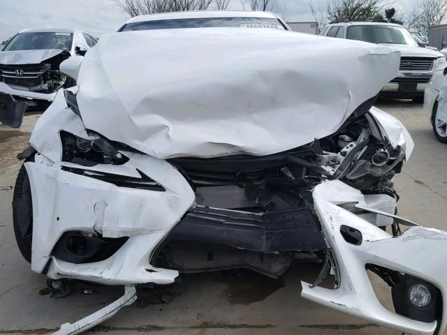 JTHBE1D20E5013710 - 2014 LEXUS IS 350 WHITE photo 7