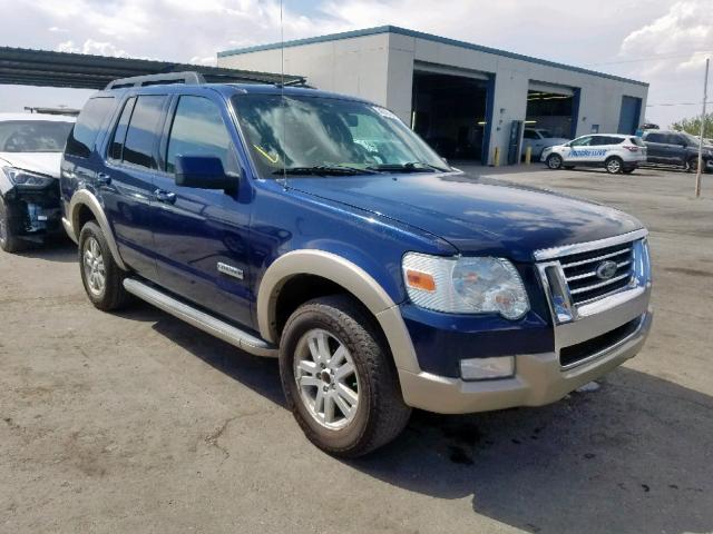 1FMEU74E68UA89131 - 2008 FORD EXPLORER E BLUE photo 1