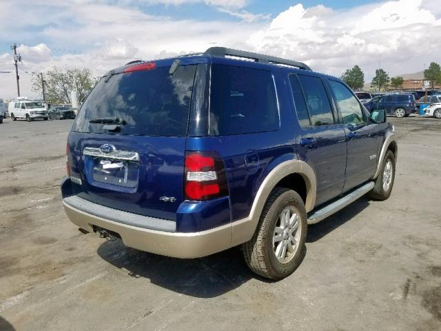 1FMEU74E68UA89131 - 2008 FORD EXPLORER E BLUE photo 4