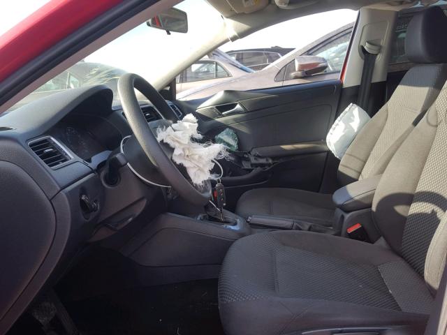 3VW2K7AJXEM436018 - 2014 VOLKSWAGEN JETTA BASE RED photo 5