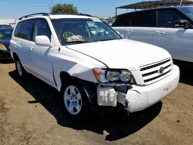 JTEGD21A710018644 - 2001 TOYOTA HIGHLANDER WHITE photo 1