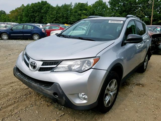 2T3BFREV2FW245757 - 2015 TOYOTA RAV4 LE SILVER photo 2