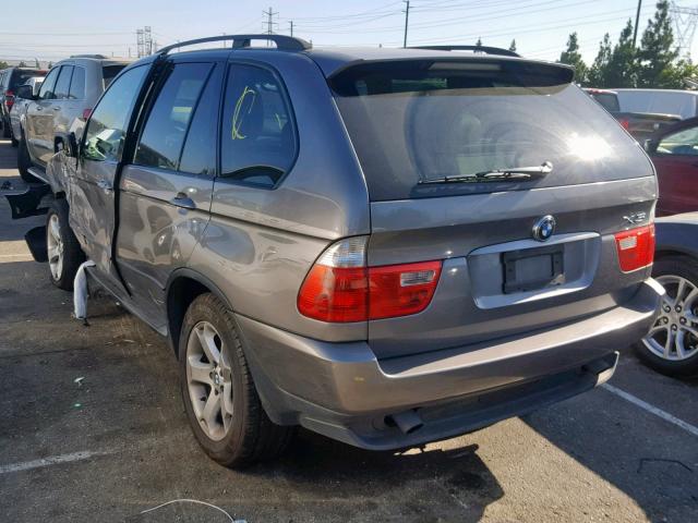 5UXFA13574LU38361 - 2004 BMW X5 3.0I SILVER photo 3