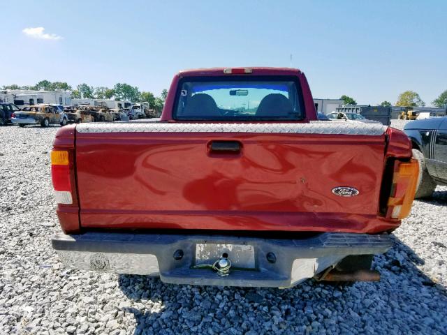 1FTYR10VXXPC10049 - 1999 FORD RANGER RED photo 6