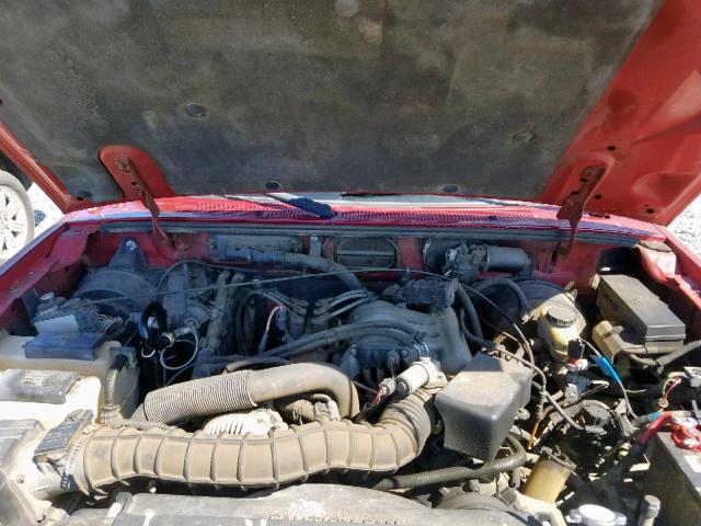 1FTYR10VXXPC10049 - 1999 FORD RANGER RED photo 7