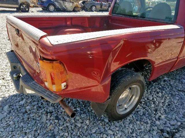 1FTYR10VXXPC10049 - 1999 FORD RANGER RED photo 9