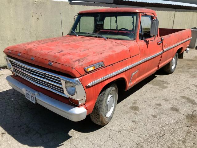 F10ARD68629 - 1968 FORD F100 RED photo 1