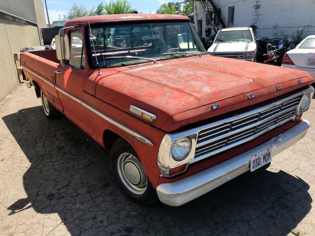 F10ARD68629 - 1968 FORD F100 RED photo 2