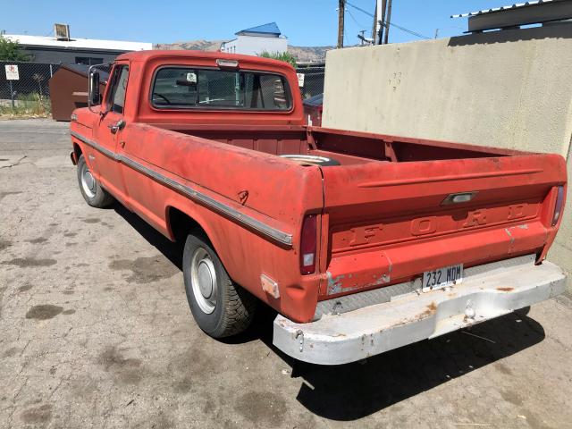 F10ARD68629 - 1968 FORD F100 RED photo 4