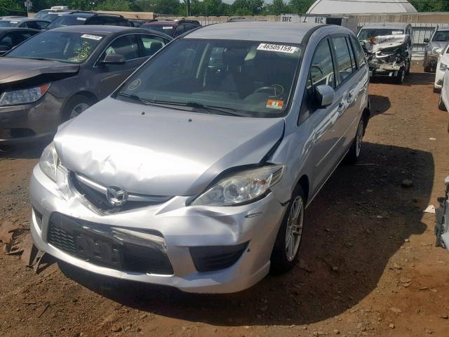 JM1CR29L390346665 - 2009 MAZDA 5 SILVER photo 2