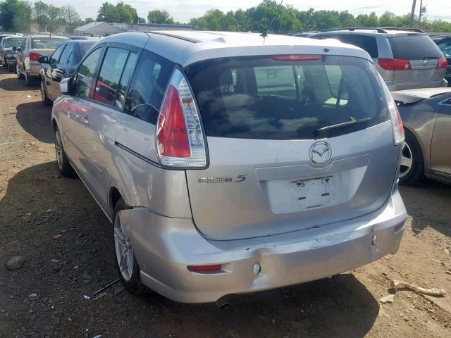 JM1CR29L390346665 - 2009 MAZDA 5 SILVER photo 3