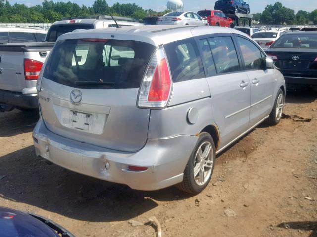 JM1CR29L390346665 - 2009 MAZDA 5 SILVER photo 4