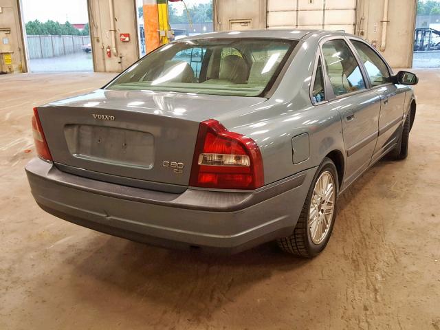 YV1TS94D311207240 - 2001 VOLVO S80 BLUE photo 4