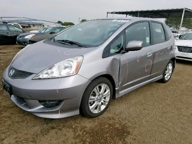 JHMGE88449S052298 - 2009 HONDA FIT SPORT SILVER photo 2