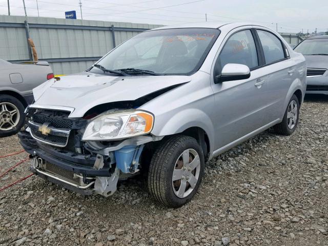 KL1TD5DEXBB183152 - 2011 CHEVROLET AVEO LS SILVER photo 2