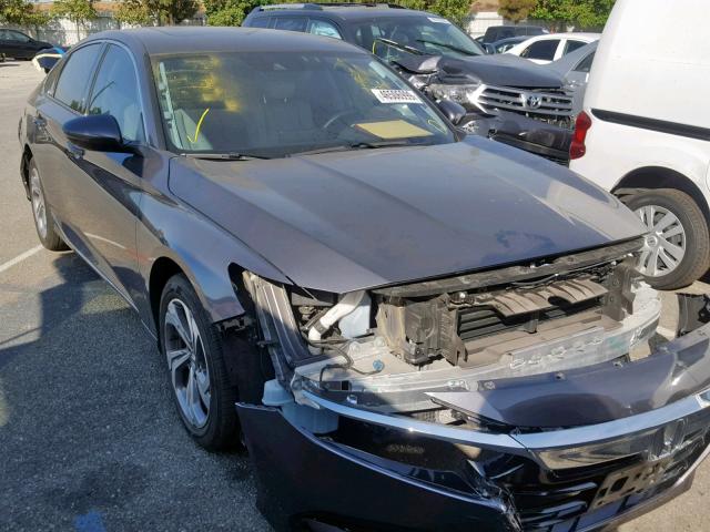 1HGCV1F59JA090737 - 2018 HONDA ACCORD EXL GRAY photo 1