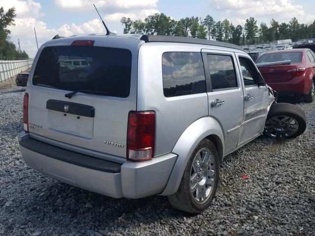 1D4PT4GX6BW500568 - 2011 DODGE NITRO HEAT SILVER photo 4