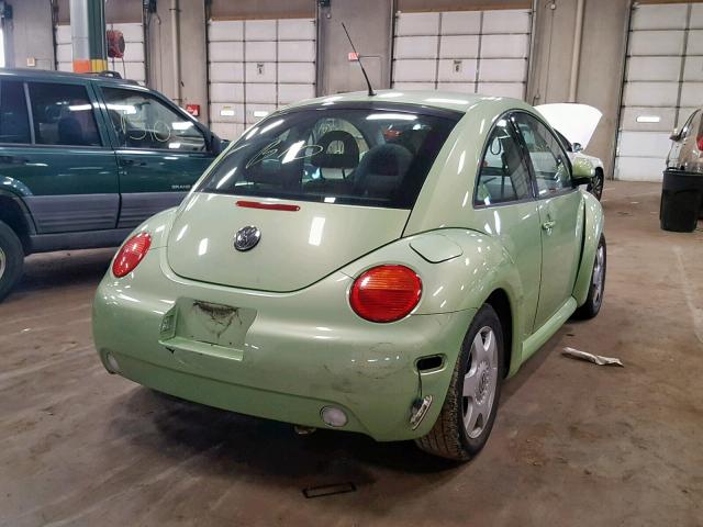 3VWDD21C7YM430088 - 2000 VOLKSWAGEN NEW BEETLE მწვანე ფოტო 4