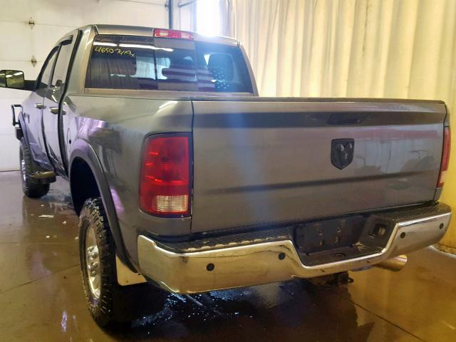 3D7UT2CLXBG553883 - 2011 DODGE RAM 2500 GRAY photo 3