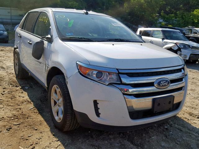 2FMDK4GC2EBB09368 - 2014 FORD EDGE SE WHITE photo 1