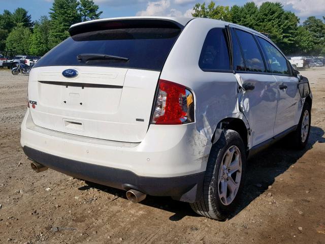 2FMDK4GC2EBB09368 - 2014 FORD EDGE SE WHITE photo 4