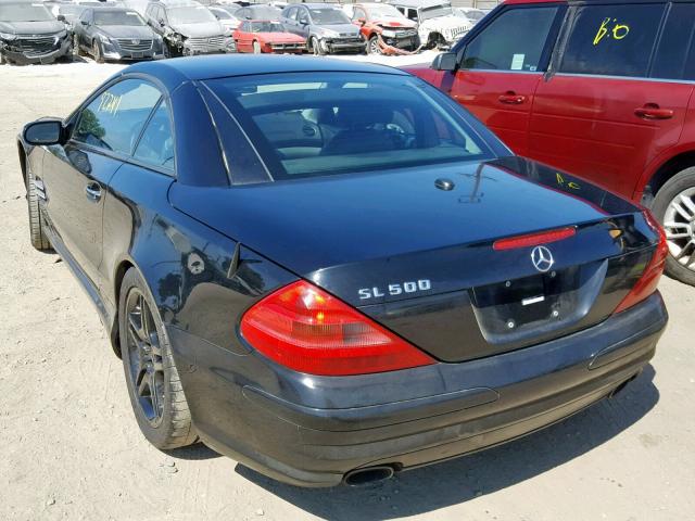 WDBSK75F06F113055 - 2006 MERCEDES-BENZ SL 500 BLACK photo 3